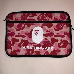 A Bathing Ape ABC Pink Camo 13 Inch PC Case Apple MacBook Pro Air 13" -Like New